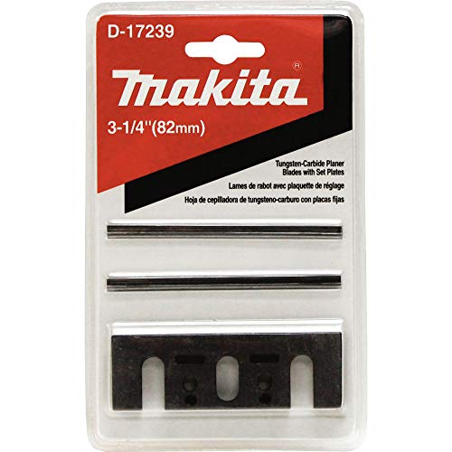 Makita - Planer Blade Set W/Set Plate 3-1/4 Dbl Edged Carbide N1900 (192157-2)
