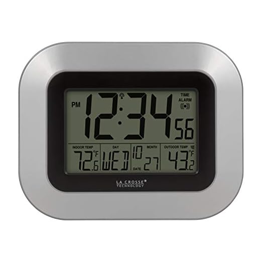 La Crosse WS 9123 Weather Station with Air Pressure History | Sale Online | Vanessa Davison La Crosse Technology WS-8115U-S-INT Atomic Digital Wall Clock with Indoor and Outdoor Temperature