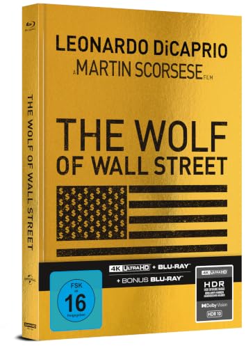 The Wolf of Wall Street (Cover A) – 4K Mediabook (UHD + Blu-ray Disc + Bonus Blu-ray)