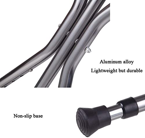 Bastón plegable con luz LED y asiento, 5 niveles de altura, base de 3 patas, soporta 100 kg para personas mayores y discapacitadas