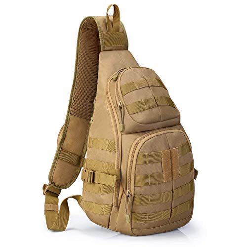 Prospo Tactical Sling Bag Pack Military EDC Chest One Strap Daypack for Hiking