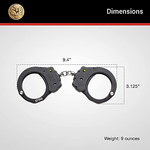 Asp Ultra Chain Handcuffs, Double-Locking Handcuffs, Colored Handcuffs, Forged Aluminum Restraints, Police Handcuffs, Law Enforcement Gear, Security Guard Equipment #TOP4