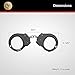 ASP Ultra Double-Locking Chain Handcuffs, Forged Aluminum Handcuffs, Professional Cuffs for Tactical Gear, Aluminum, 1 Pawl