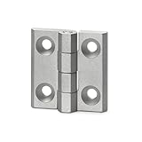 scharnier aluminium kozijn Länge l1: 30mm; Länge l2: 30mm; Länge m1: 18mm; Länge m2: 18mm; Höhe h: 7,5mm; Bohrung d: 4,3mm