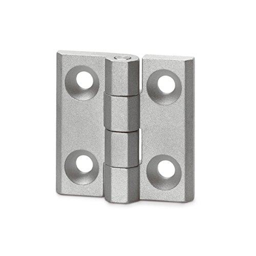 ganter Norma Elementos bisagras, 1 pieza, anodizado, color natural, GN 237 de cartucho de 60 - El de 60 a Cover