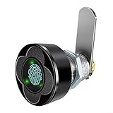 Jotekonoby Cerradura inteligente de huellas dactilares para cajón para archivador, cerradura biométrica recargable con reconocimiento rápido de 0,5 s, alimentado por USB, cerradura de seguridad de