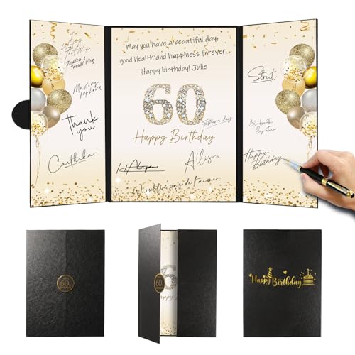 LXWHYP 60th Birthday Party Decorations, Signing Card...