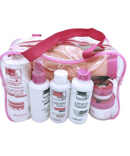 Fantasy Nails Acrylic Professional Kit, purple, 24 Piece Set