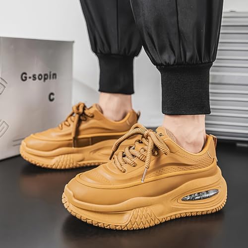 Exusiai Men's Walking Chunky Shoes Fashion Breathable Non Slip Chunky Sneakers Outdoor Workout School Tennis Travel 6