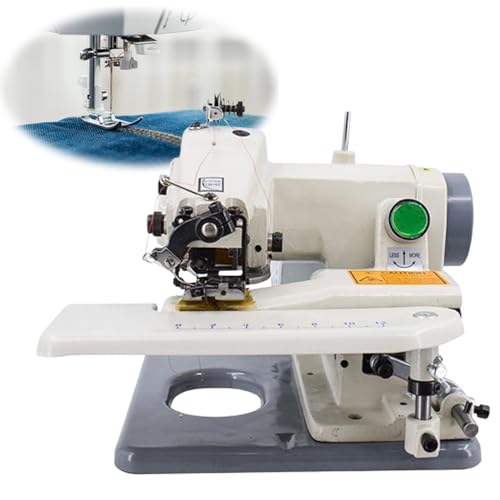 GJLRS Máquina de Coser doméstica de Escritorio de 180 vatios, máquina portátil para Hacer dobladillos con Puntada ciega, Paso de Aguja de 3 a 8 mm, Velocidad 1200 RPM