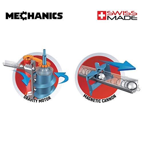 Fotografía secundaria - GEOMAG - MECHANICS Gravity 115 Piezas - Circuito de Construcción Magnética para Niños a partir de 7 Años - Construye tu Estructura Mecánica y Magnética de Lanzador de Cañón - Fabricado en Suiza.