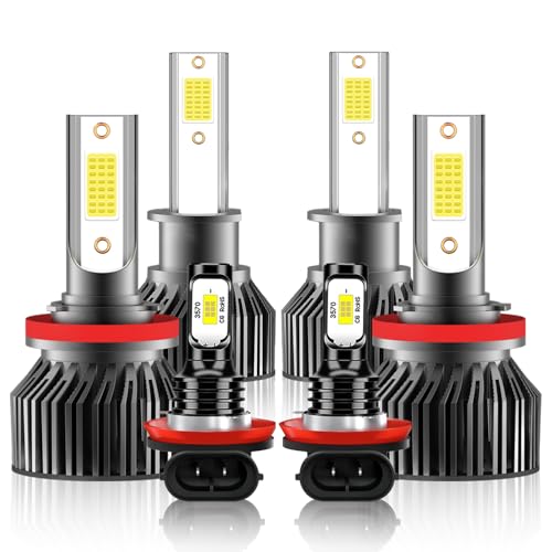 NEXILARA Compatible For Ford Focus(need Decoder) 2012 2013 2014 2015 2016 2017 2018 Fog Light Bulbs,Pack of 6