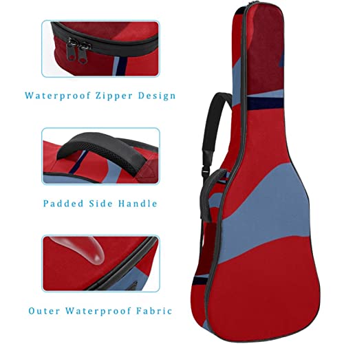 Housse imperméable pour guitare acoustique avec double bandoulière et poche Motif pois, Multicolore 09, 42.9×16.9×4.7 in… - Les Beatles, Paul McCartney, John Lennon, RIngo Starr, George Harrison Housse imperméable pour guitare acoustique avec double bandoulière et poche Motif pois, Multicolore 09, 42.9x16.9x4.7 in… – Image 5