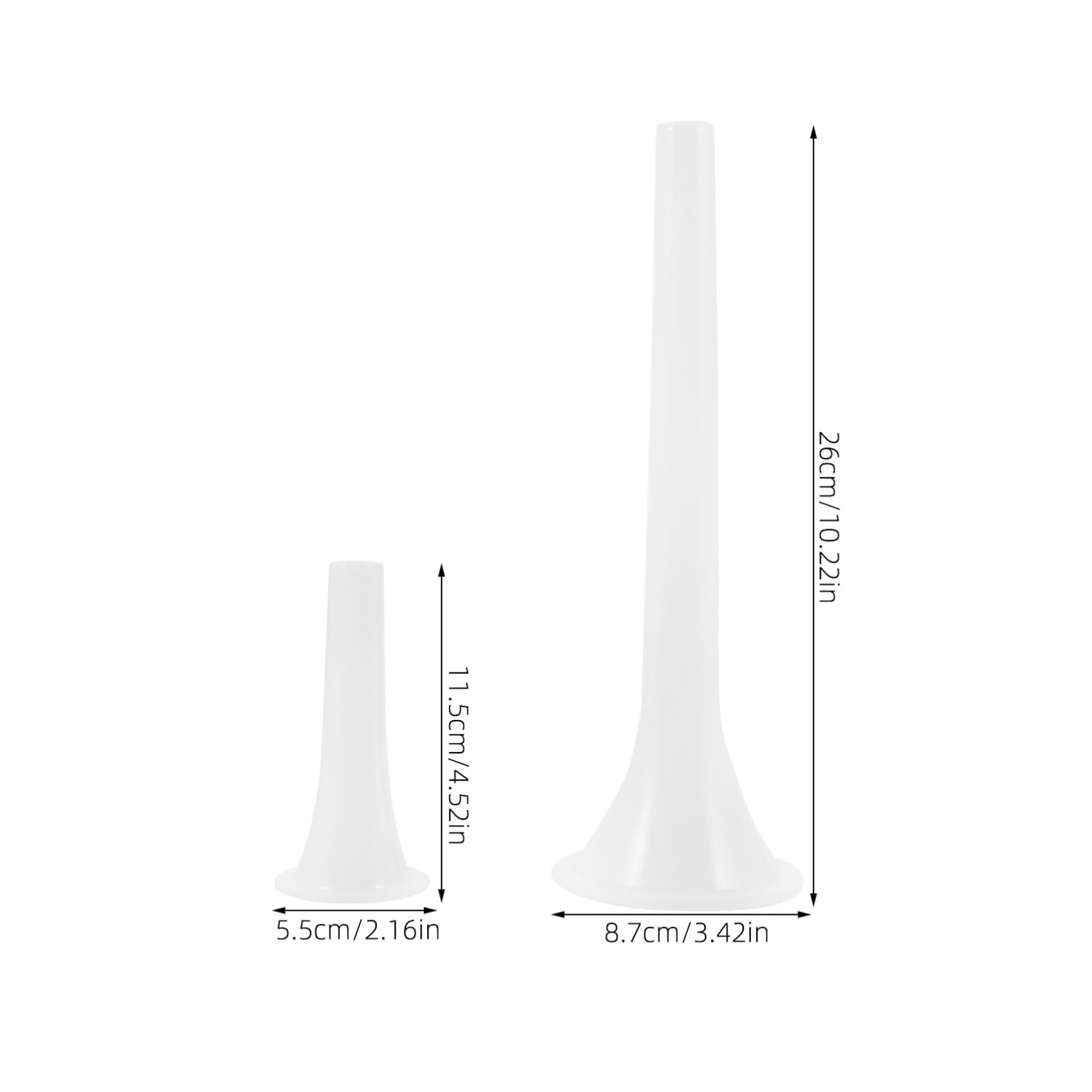 FUNOMOCYA 2Pcs Sausage Filling Tools Plastic Sausage Stuffer Tubes Effortless Meat Filler Stuffer Tubes for Homemade Sausages for Manual Sausage Making