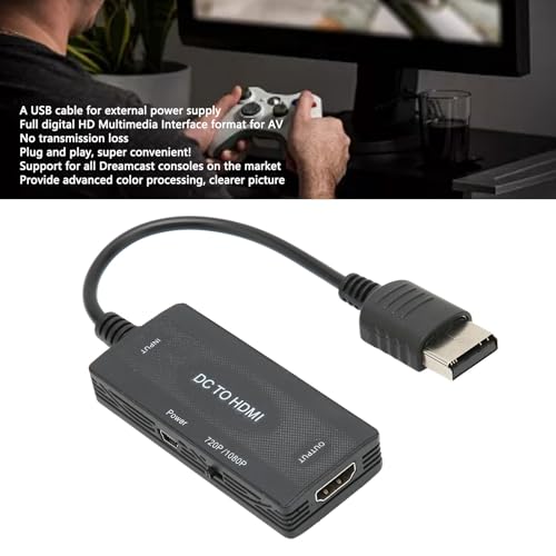 Image of Qiilu Adapter to Abs for to Hd Multimedia Interface Converter Hd Hd Multimedia Interface Cable for Dc Console