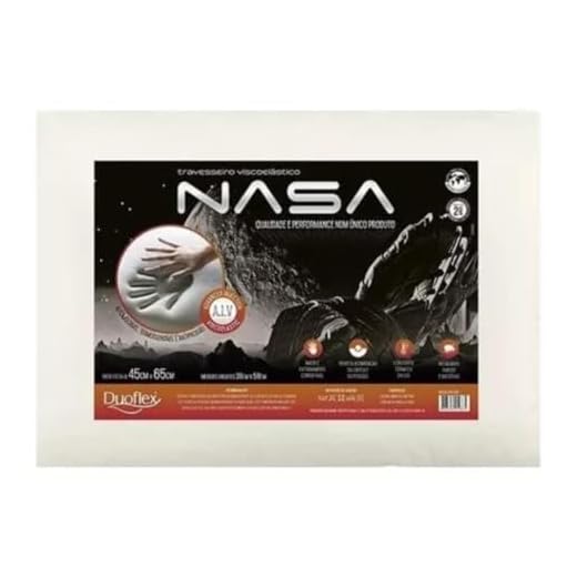 Travesseiro Nasa-X Duoflex Bege Para fronha 45cmx65cm Espuma 100% poliuretano
