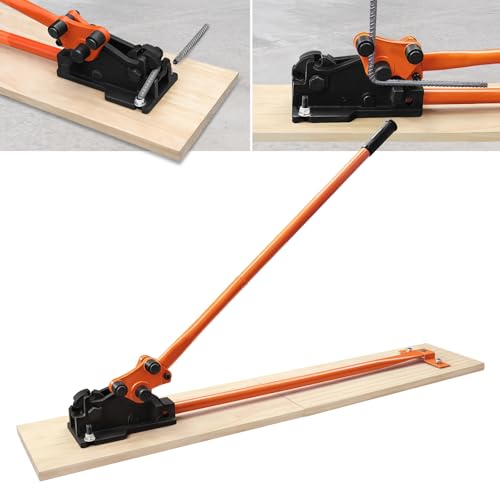 LOSCHEN Manual Rebar Cutter and Bender with Wooden Board,for Construction Site and Home-use,Removable Rebar Shears, Rebar Bending Machine, Bending and Cutting Rebar up to 5/8 Inch(with Wooden Board)