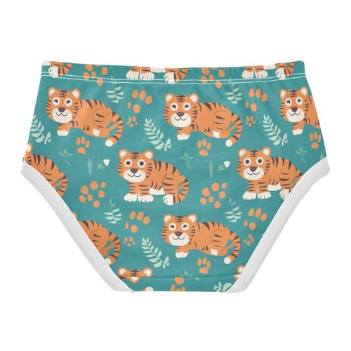 Wusikd Cute Tiger Girls' Underwear Cotton Girls Briefs Soft Toddler Underwear 2T2