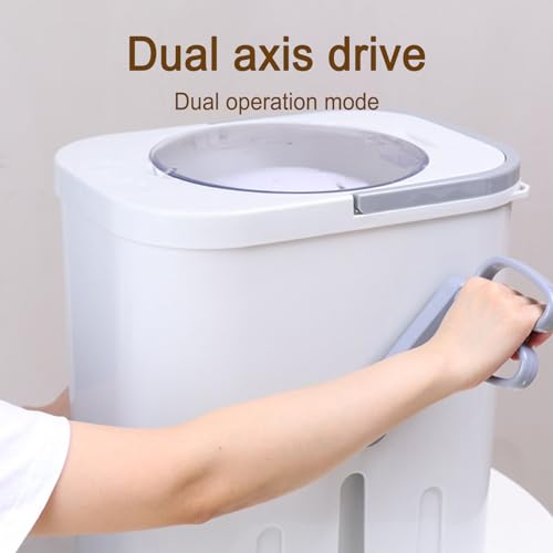 Lave-linge manuel à manivelle, machine à laver portable non électrique avec panier de lavage, double mode pour dortoir, appartement, camping
