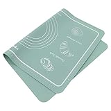 La alfombrilla para hornear antideslizante es práctica y duradera. Alfombrilla antiadherente para masa