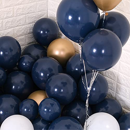 Image of Navy Blue Balloons, 5 inch 100pcs Mini Dark Blue Latex Balloons for Birthday Wedding Baby Shower Decorations (Navy Blue)