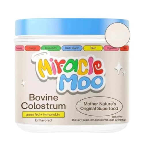 ESSE NUTRITION Mir~acle Moo Bovine Co.lostr.um | Immune Support and Gut Health | Unflavored - (1 Pack)