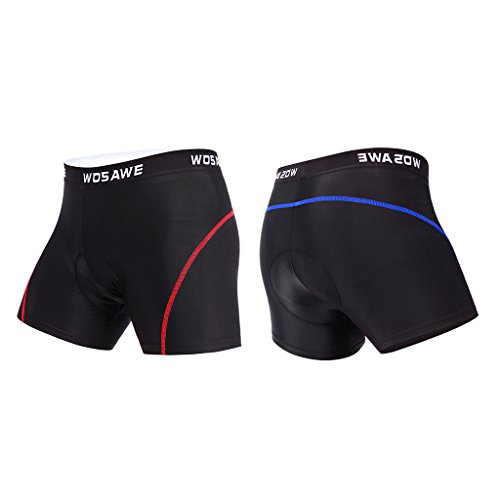 LEIPUPA Homens E Mulheres Shorts de Ciclismo Calças Confortáveis ​​Shorts de Bicicleta Gel Blue Line