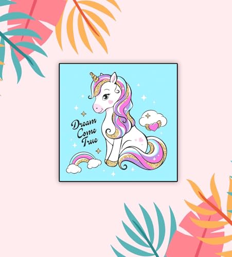 Image of Gift Me Bazar Cute Animal Wooden Fridge Magnet for Home, Kitchen and Office Decoration | Animal Lover Gift | Cartoon Theme Magnet for Kids (Cute Horse 1)