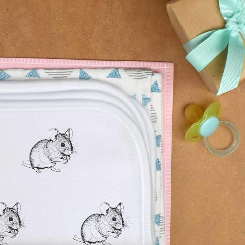 Azeeda 'Field Mouse' Baby Burp/Wash Cloth (BC00028552)3