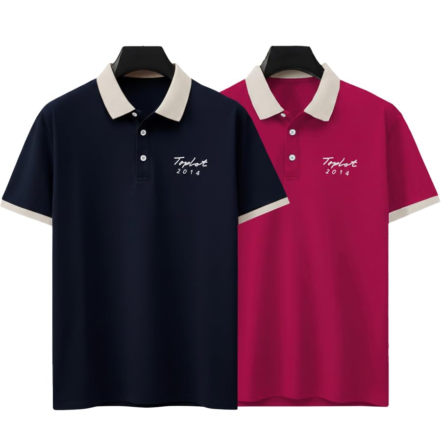 Image of TOPLOT Men Regular Fit Polo || T Shirt for Men (5243)