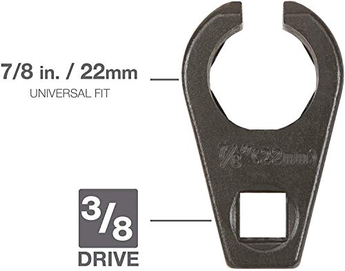 Hyat Premium Offset Oxygen Sensor Socket, 3/8-Inch Drive, 7/8-Inch (22Mm), Wire Gate Accesses Sensor From The Side To Prevent Wire Damage, Universal For Most Models Of Cars #TOP3