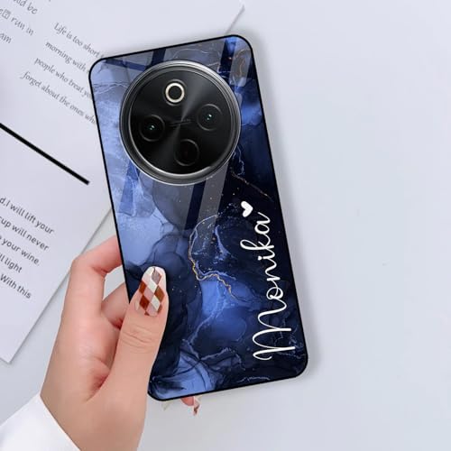 Image of COLORflow Back Cover Compatible with Vivo T4 5G / Y300 Pro 5G / iQOO Z10 5G | Marble Colors Customized | Shockproof TPU Bumper with Camera Protection Back Cover