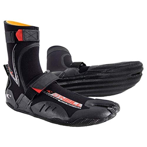 O'Neill Psycho 4/3mm Split Toe Boots (Black, Size - 7)