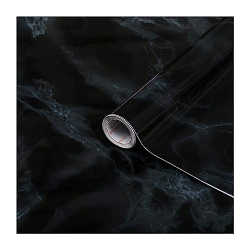 d-c-fix papier adhésif pour meuble effet marbre Marmi Noir - film autocollant décoratif rouleau vinyle - pour cuisine, porte, table - décoration revêtement...