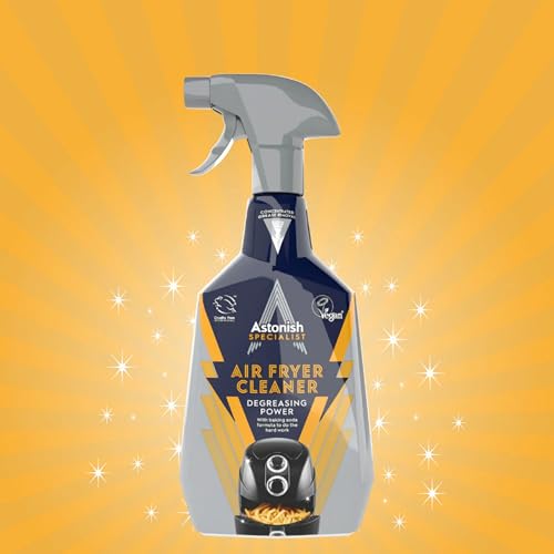 Image of Astonish Specialist Air Fryer Cleaner Spray - 750ml Fast-Acting Degreaser with Baking Soda - Tough on Grease, Gentle on Surfaces - Vegan & Cruelty-Free - Easy-to-Use Trigger Bottle