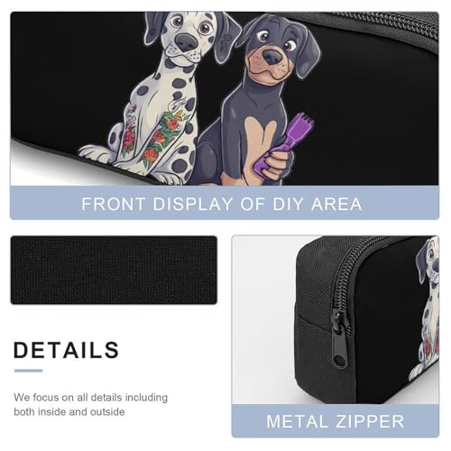 Dalmatian Dog Haircut And Tattoo Large Travel Backpacks Carry on Backpack Weekender Bag with 2 Storage Pockets for Men And Women4