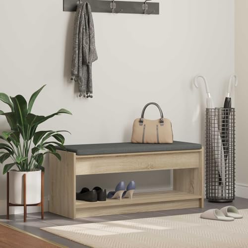 Banc de couloir moderne chêne Sonoma pour simplifier votre routine matinale