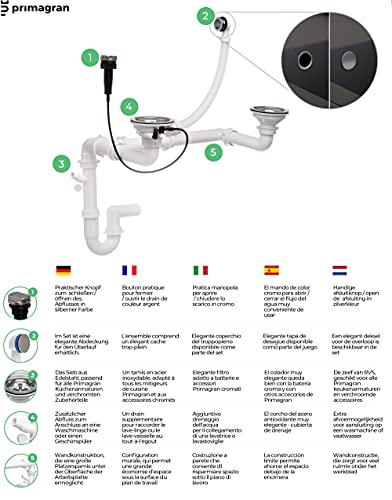 Lavandino Cucina 78 x 50 cm, Lavello in Granito