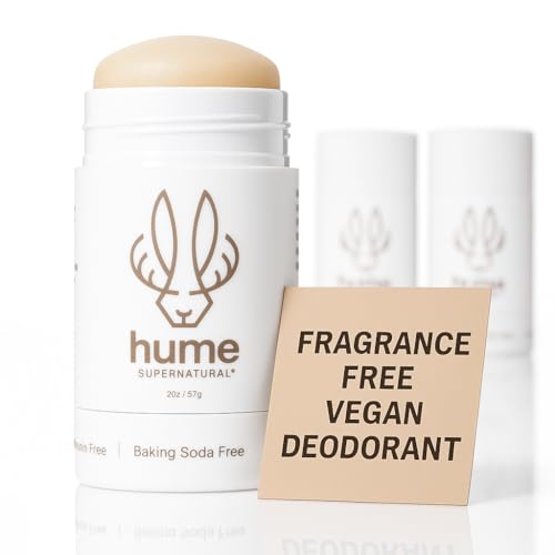 Hume Supernatural Aluminum-Free Deodorant For Women And Men - Neutral, Lasting, Sensitive Skin Formula, Moisture Blocking, Probiotic Enhanced, Innovative Botanical Care, Paraben Excluded