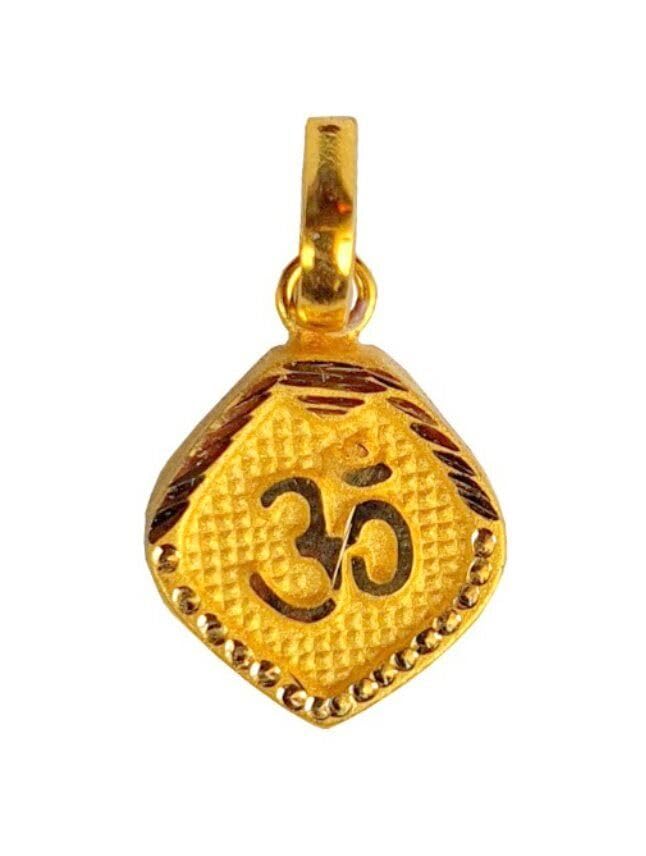 Pendentif abstrait or jaune pour homme un cadeau précieux et inoubliable pour lui