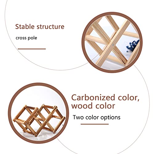 Soporte para vino de madera para 3 botellas, pack x2 miniatura 3