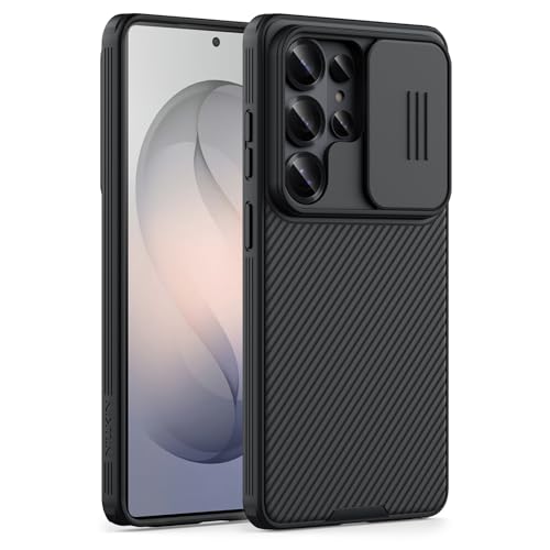 Nillkin Case for Samsung Galaxy S26 Ultra (6.9" Inch) CamShield Pro Slider Camera Close & Open Double Layered Protection TPU + PC Black Color