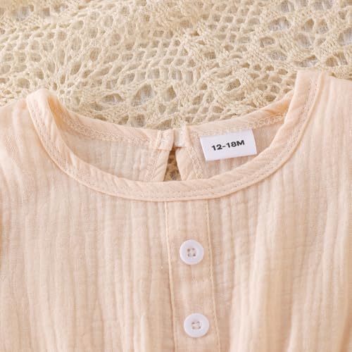 Image of Toddler Girl Clothes Sleeveless Top Shorts 2Pc Summer Outfit 12M-5T | 100% Cotton, Soft breathable, Double crepe fabric, Adorable bow ruffle pocket design, Perfect for daily wear, birthday, party