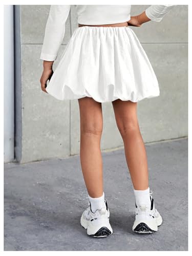 MakeMeChic Toddler Girls Skirt Bubble Mini Skirts Ruffle Skirts Girls Clothes2