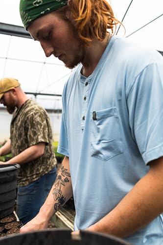 Mossy Oak Tombigbee Light Henley Shirt for Men with Pocket | Outdoor Fishing & Travel Tee | Casual Men’s Camp T-Shirt (S–3XL)3