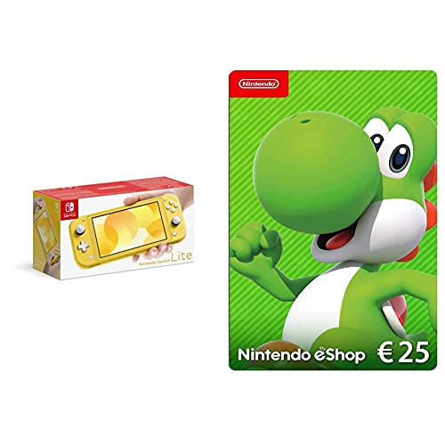 Nintendo Switch Lite - Consola Amarillo + Nintendo eShop Tarjeta ...