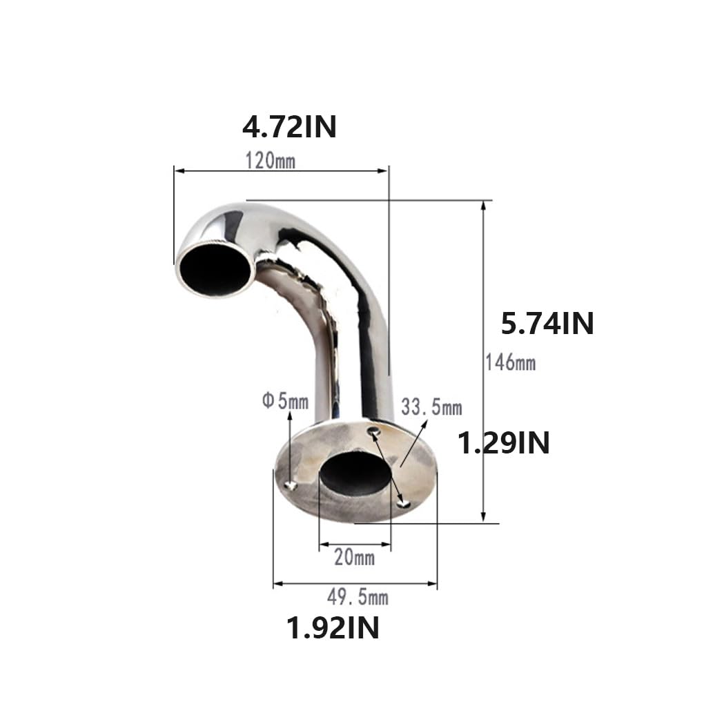 5 Set Barca In Acciaio Inox Marine Tubo Raccordi Hardware Tubo di Ricambio Rail Grado Corrimano Adattatore Gomito Professionale