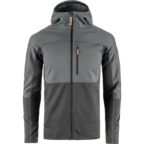 Image of Fjallraven Abisko Men's Trail Full Zip Hooded Fleece - Breathable, Comfortable, Lightweight Fleece Warmth - Hiking, Trekking