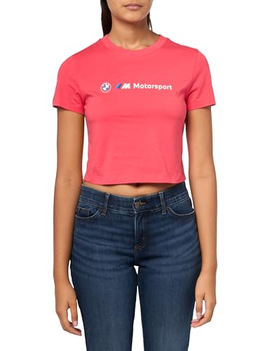 PUMA BMW M Motorsports Essentials - Camiseta para bebé para Mujer, Cereza ácida, M