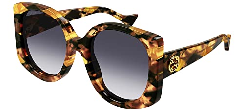 Gucci Women's GG Acetate Oversized Round Sunglasses